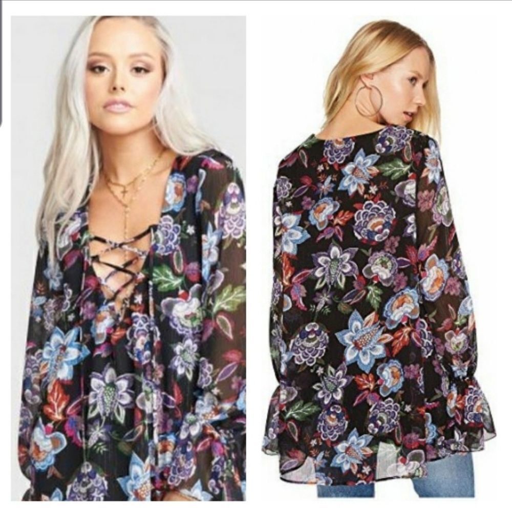 Show me your Mumu perveen pirate tunic lace up Med